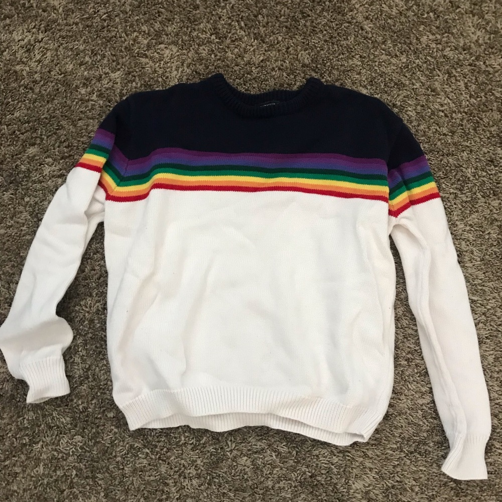 Rainbow sweater from Brandy Melville!